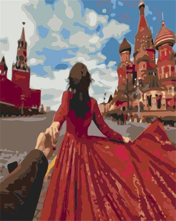 Paint by Numbers Kit - All Around Red