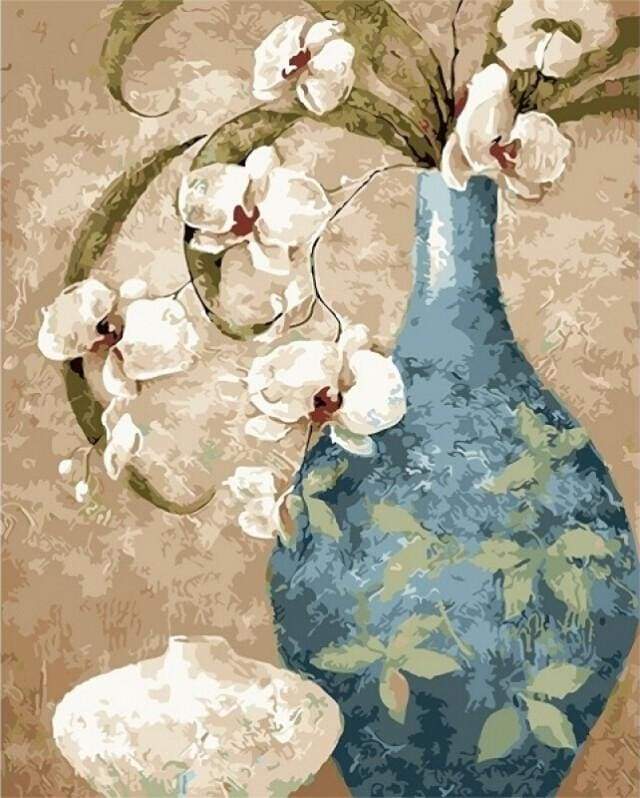 Paint by Numbers Kit - Ancient Bottle and Flowers