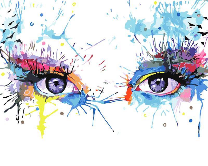 Paint by Numbers Kit - Angry Eye