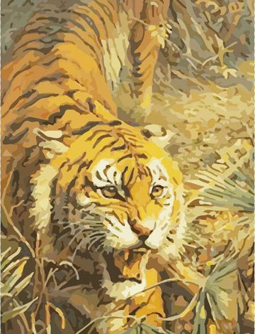 Paint by Numbers Kit - Angry Tiger