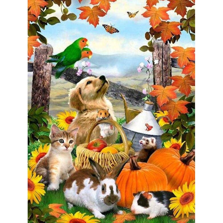 Diamond Paintings - Animals Halloween