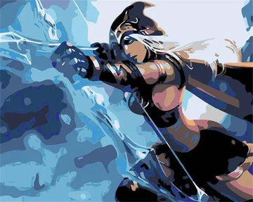 Paint by Numbers Kit - Ashe from League of Legends