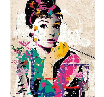 Paint by Numbers Kit - Audrey Hepburn