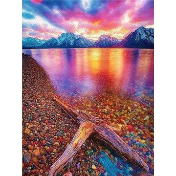 Diamond Paintings - Aurora Lake