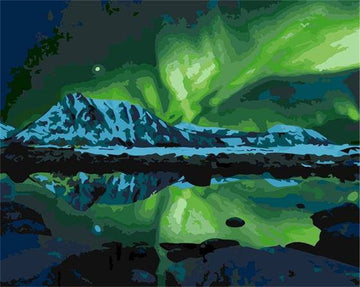 Paint by Numbers Kit - Aurora in the Sky