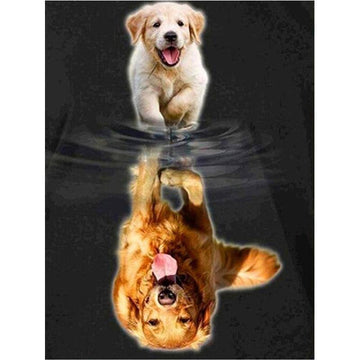 Diamond Paintings - Baby Dog Becoming An Adult