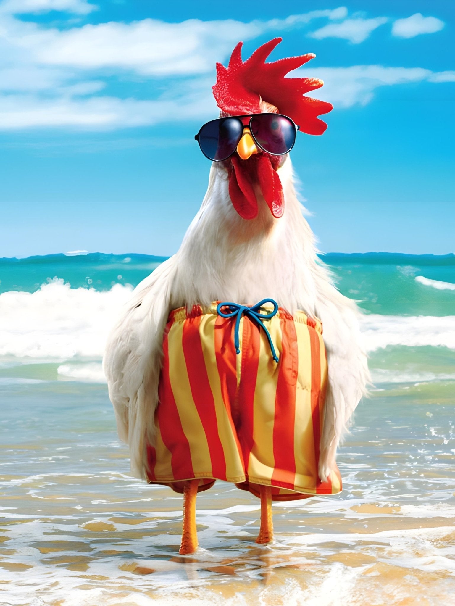 Paint by Numbers Kit - Beach Chicken