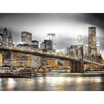 Diamond Paintings - Beautiful City And Bridge