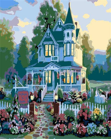 Paint by Numbers Kit - Beautiful Garden and House