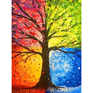 Diamond Paintings - Beautiful Rainbow Tree