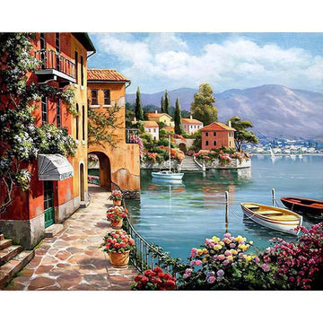 Diamond Paintings - Beautiful View Of The Harbor