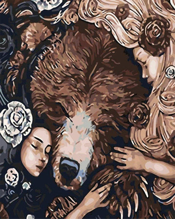 Paint by Numbers Kit - Beauty and The Bear