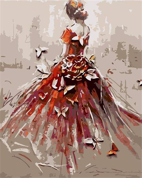 Paint by Numbers Kit - Behind The Butterflies