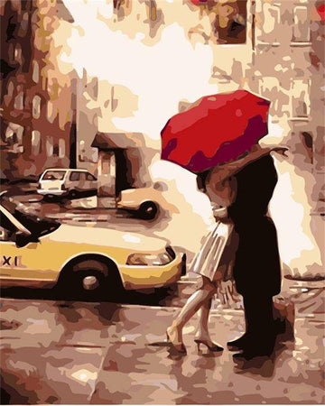 Paint by Numbers Kit - Behind a Taxi Love