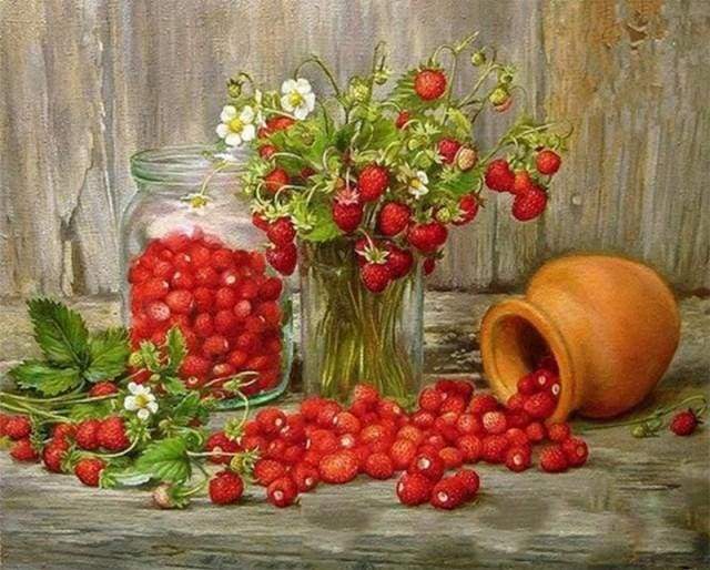 Paint by Numbers Kit - Berries