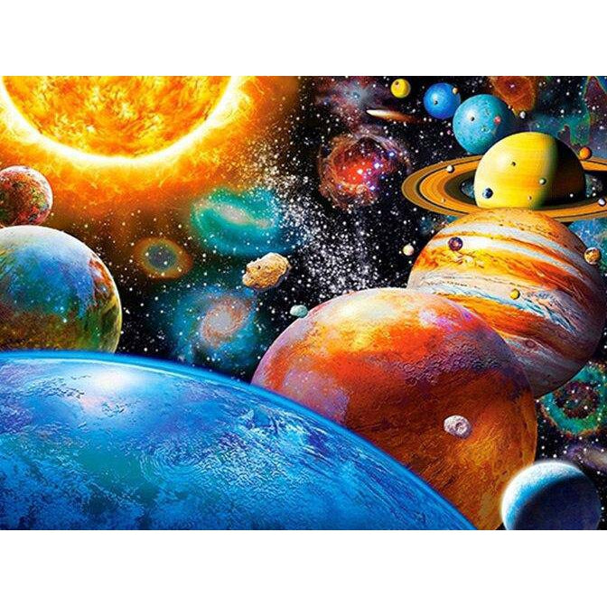 Diamond Paintings - Big to Small Planet