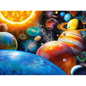 Diamond Paintings - Big to Small Planet