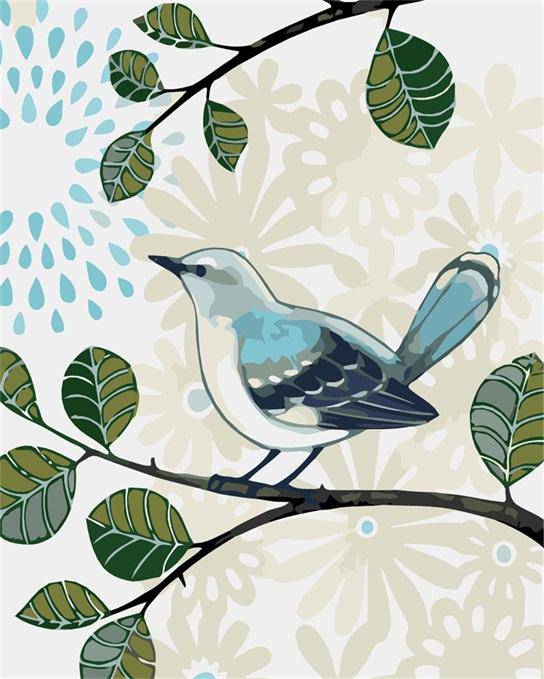 Paint by Numbers Kit - Bird Happiness