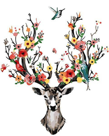 Paint by Numbers Kit - Birds Heaven Deer Tree