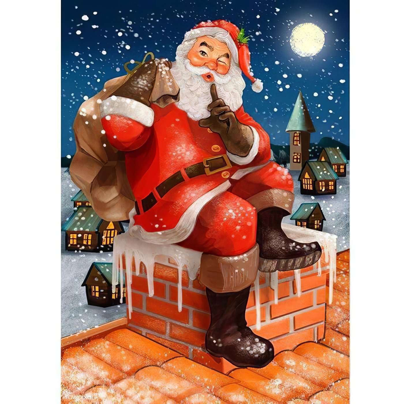 Diamond Paintings - Black Night Of Christmas