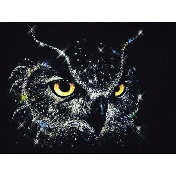 Diamond Paintings - Black Owl