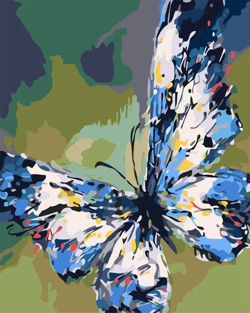 Paint by Numbers Kit - Bluish Butterfly
