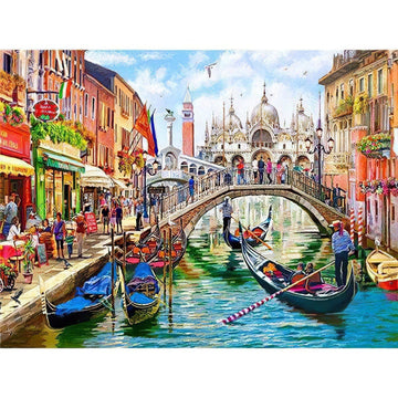 Diamond Paintings - Boat Ride In The Canals Of Venice