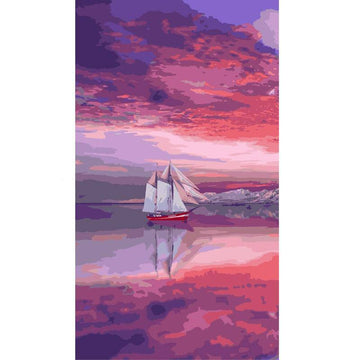Paint by Numbers Kit - Boat Sea Cape