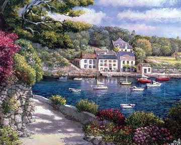 Paint by Numbers Kit - Boats on the Mediterranean sea