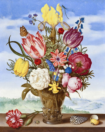 Paint by Numbers Kit - Bouquet of flowers - Ambrosius bosschaert