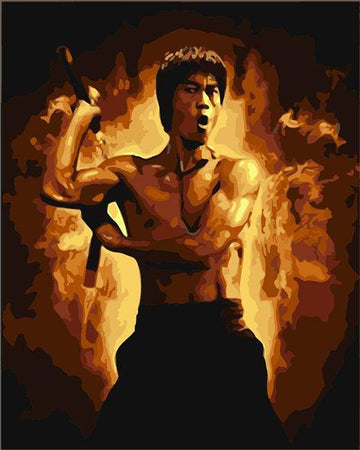 Paint by Numbers Kit - Bruce Lee