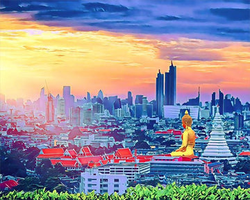 Paint by Numbers Kit - Buddha Bangkok