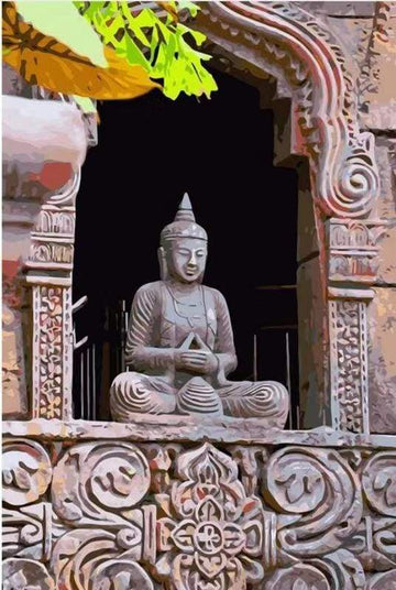 Paint by Numbers Kit - Buddhist temple