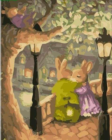Paint by Numbers Kit - Bunny Couple