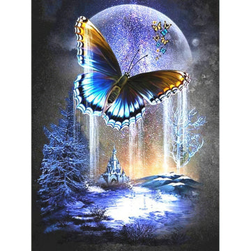 Diamond Paintings - Butterfly And Moon