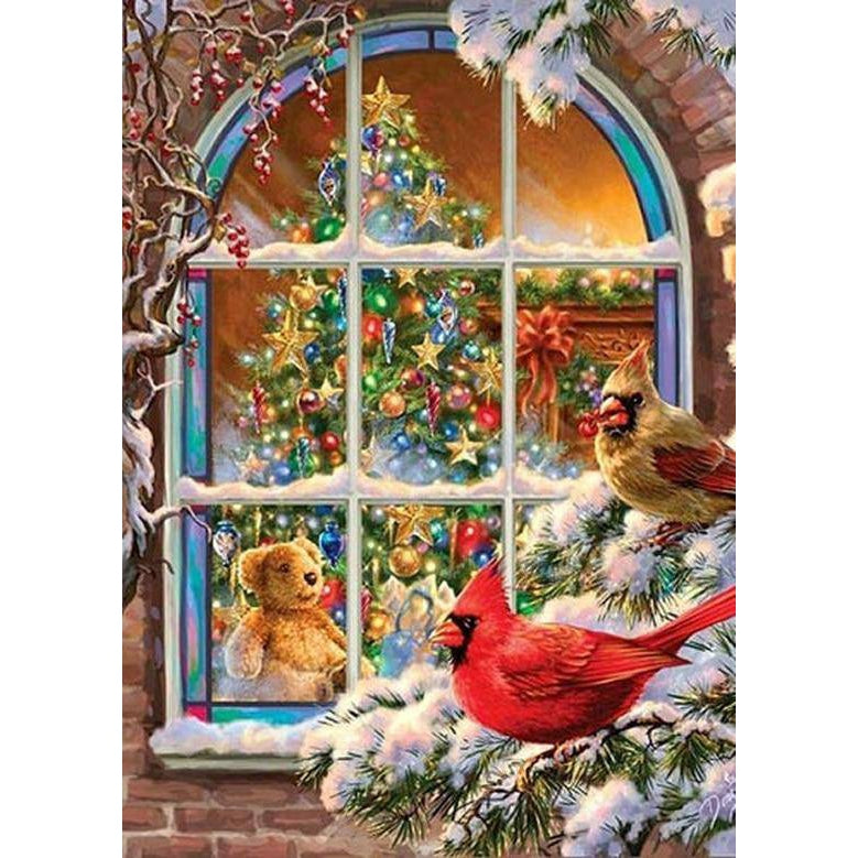 Diamond Paintings - Cardinal Bird Christmas