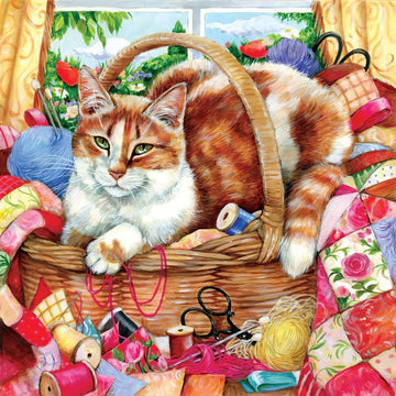 Diamond Paintings - Cat In Basket