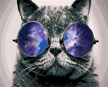Paint by Numbers Kit - Cat With Sunglass