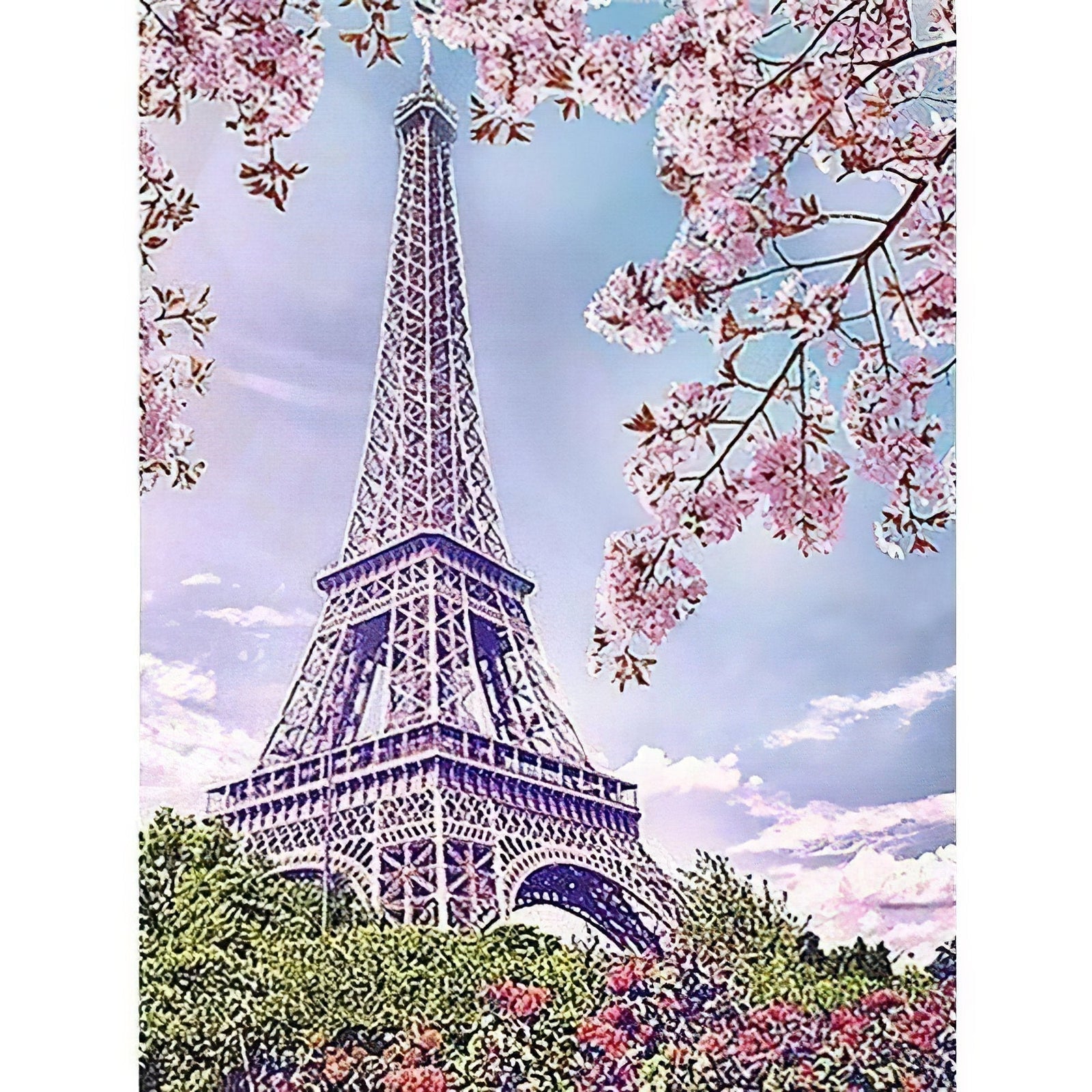 Diamond Paintings - Cherry Tree Under Eiffel Tower