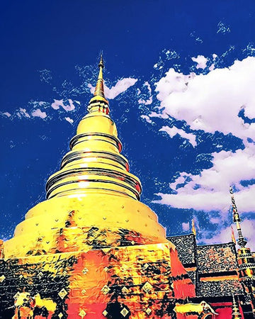 Paint by Numbers Kit - Chiangmai Temple