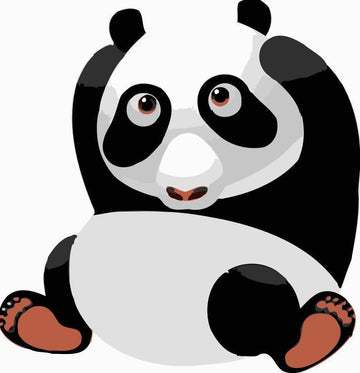Paint by Numbers Kit - Children Painting kit Big Panda