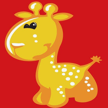 Paint by Numbers Kit - Children Painting kit Giraffe in shape