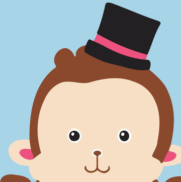 Paint by Numbers Kit - Children Painting kit Monkey with Hat
