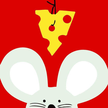 Paint by Numbers Kit - Children Painting kit Mouse and Cheese