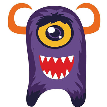 Paint by Numbers Kit - Children Painting kit Purple Monster Big Smile