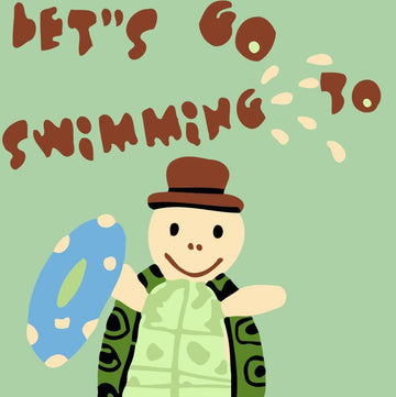 Paint by Numbers Kit - Children Painting kit Turtle Swimming