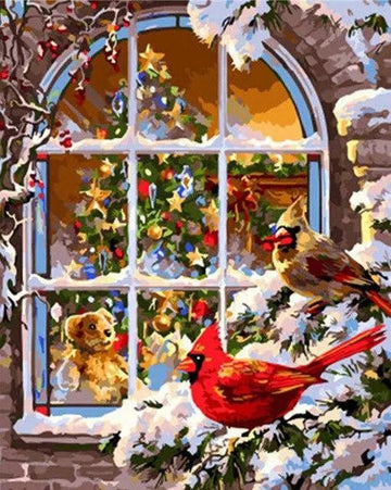 Paint by Numbers Kit - Christmas Bird