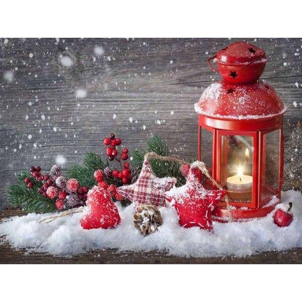 Diamond Paintings - Christmas Candle