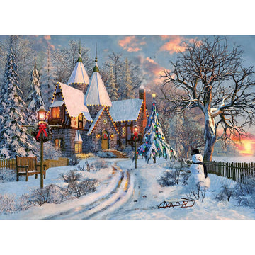 Diamond Paintings - Christmas House Country Snow Village