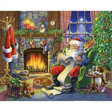 Diamond Paintings - Christmas Santa Claus With Tree